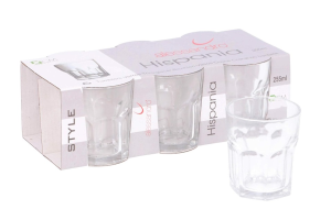 HISPANIA VASO DE CRISTAL PACK 6UND